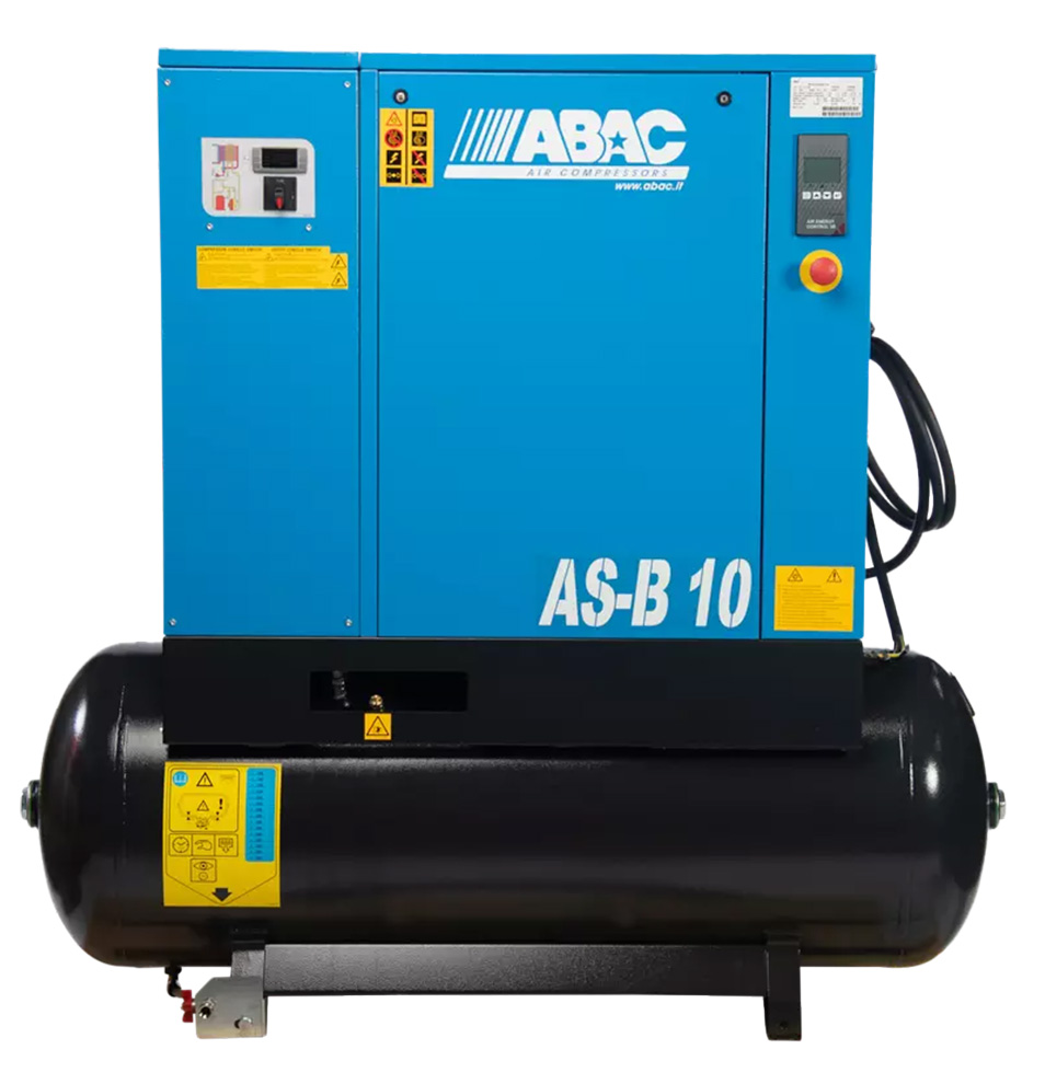 ABAC AS-B 5-20 7.5 HP Rotary Screw Air Compressor, 71 Gallon