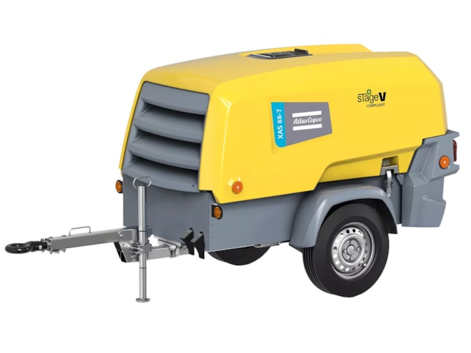 Atlas Copco XAS 185-150 PACE Portable Rotary Screw Air Compressor