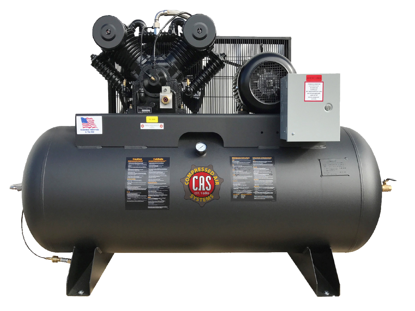 Compressed Air Systems Industrial Electric Stationary Piston Air Compressor