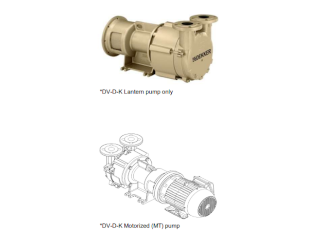 Dekker Titan Series Single-Stage Monoblock Liquid Ring Vacuum Pump