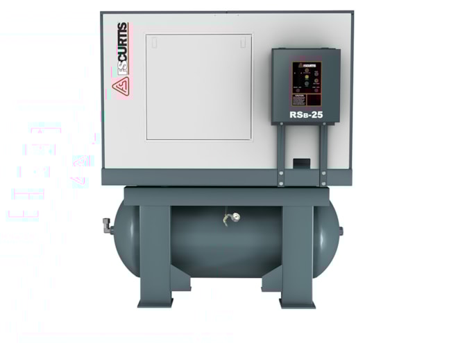 FS-Curtis RS Series 50 HP, 100 PSI, 460V Rotary Screw Air Compressor with Tank
