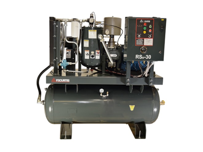 FS-Curtis RS Series 25 HP, 175 PSI, 460V Rotary Screw Air Compressor with Tank