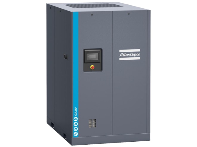 Atlas Copco GA75+-125 AFF, 100 HP Rotary Screw Air Compressor