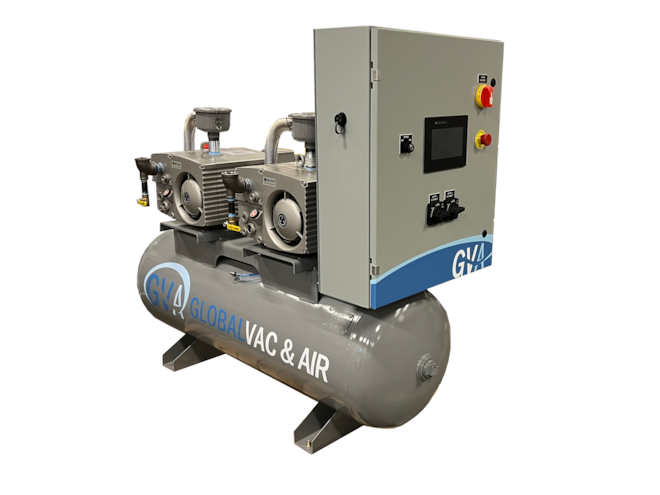 GlobalVac & Air Industrial Rotary Vane Vacuum Systems