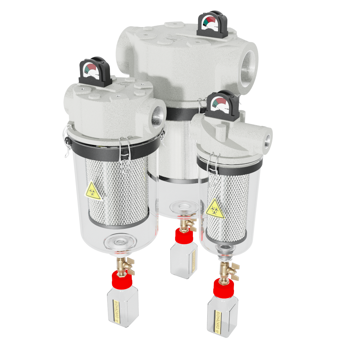 Solberg HV Series, 1 to 4, Medical Vacuum Filters