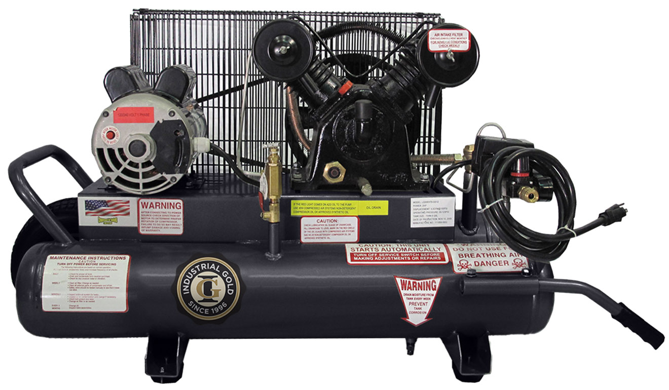 Industrial Gold Contractor Electric Series Piston Air Compressor