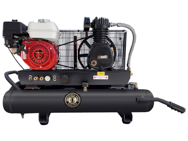 Industrial Gold Contractor Series Gas Powered Piston Air Compressor