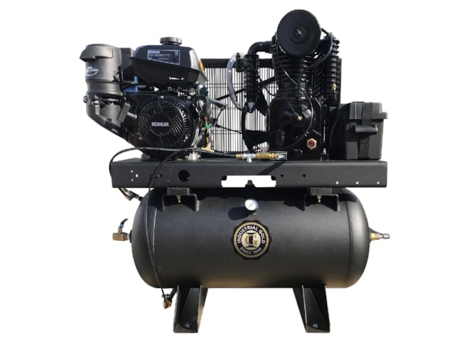 Industrial Gold Gas Powered Two Stage Piston Air Compressor