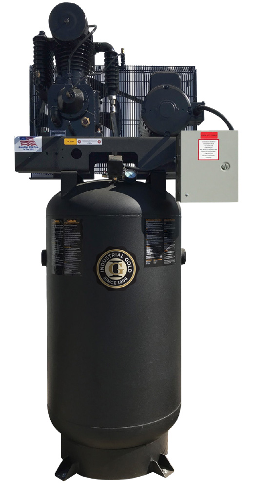 Industrial Gold Industrial Series Two-Stage Piston Air Compressor