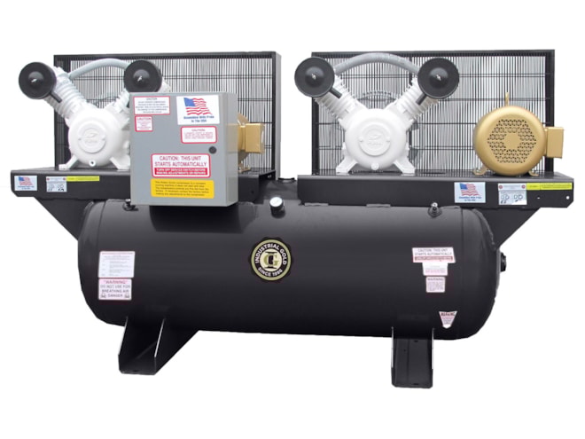 Industrial Gold Duplex Oilless Piston Air Compressor