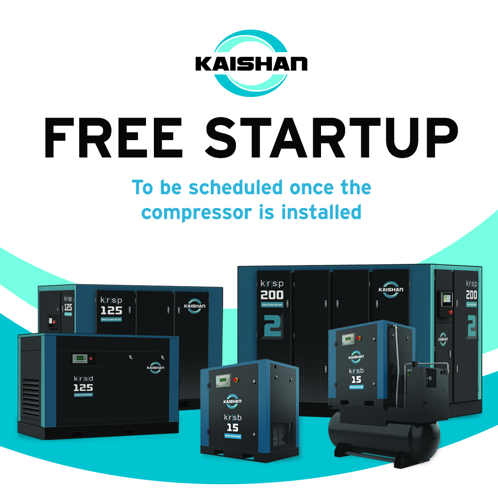 Kaishan KRST 25 HP Rotary Screw Air Compressor, 120 Gallon, With Dryer