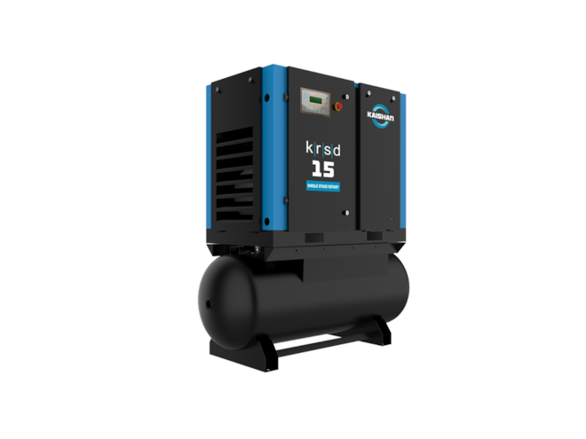 Kaishan USA KRSDT-015A2V4S8U, 15 HP Rotary Screw Air Compressor, VSD