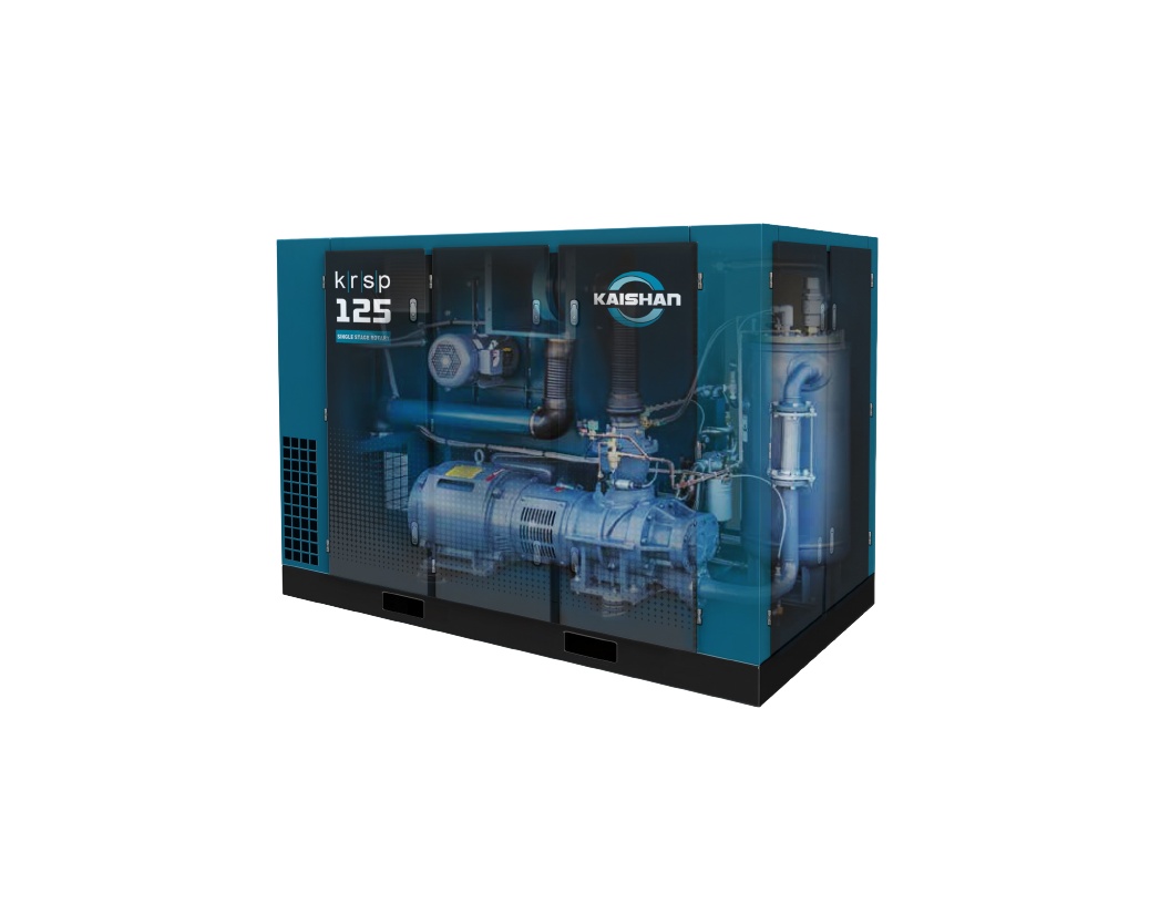 Kaishan USA KRSP-125W2F4S8U , 125 HP Rotary Screw Air Compressor
