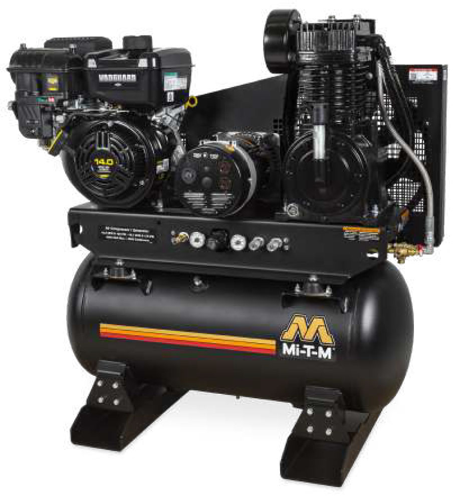 Mi-T-M Gas Powered Piston Air Compressor with Generator