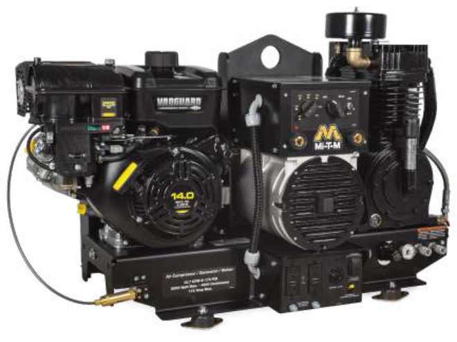 Mi-T-M Gas Powered Piston Air Compressor with Generator and Welder