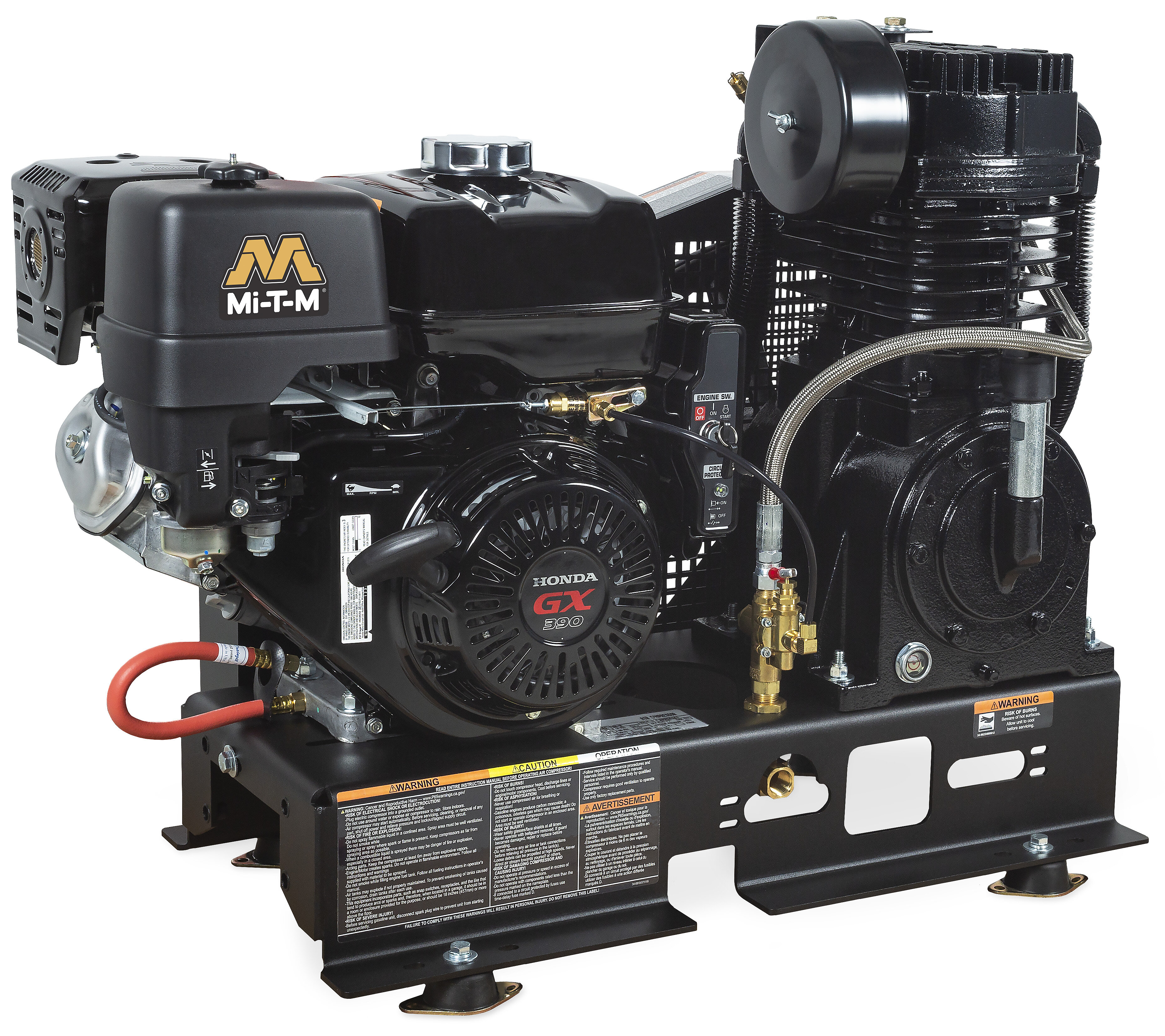 Mi-T-M 30/80 Gal Industrial Two Stage 29 CFM Gasoline Compressor