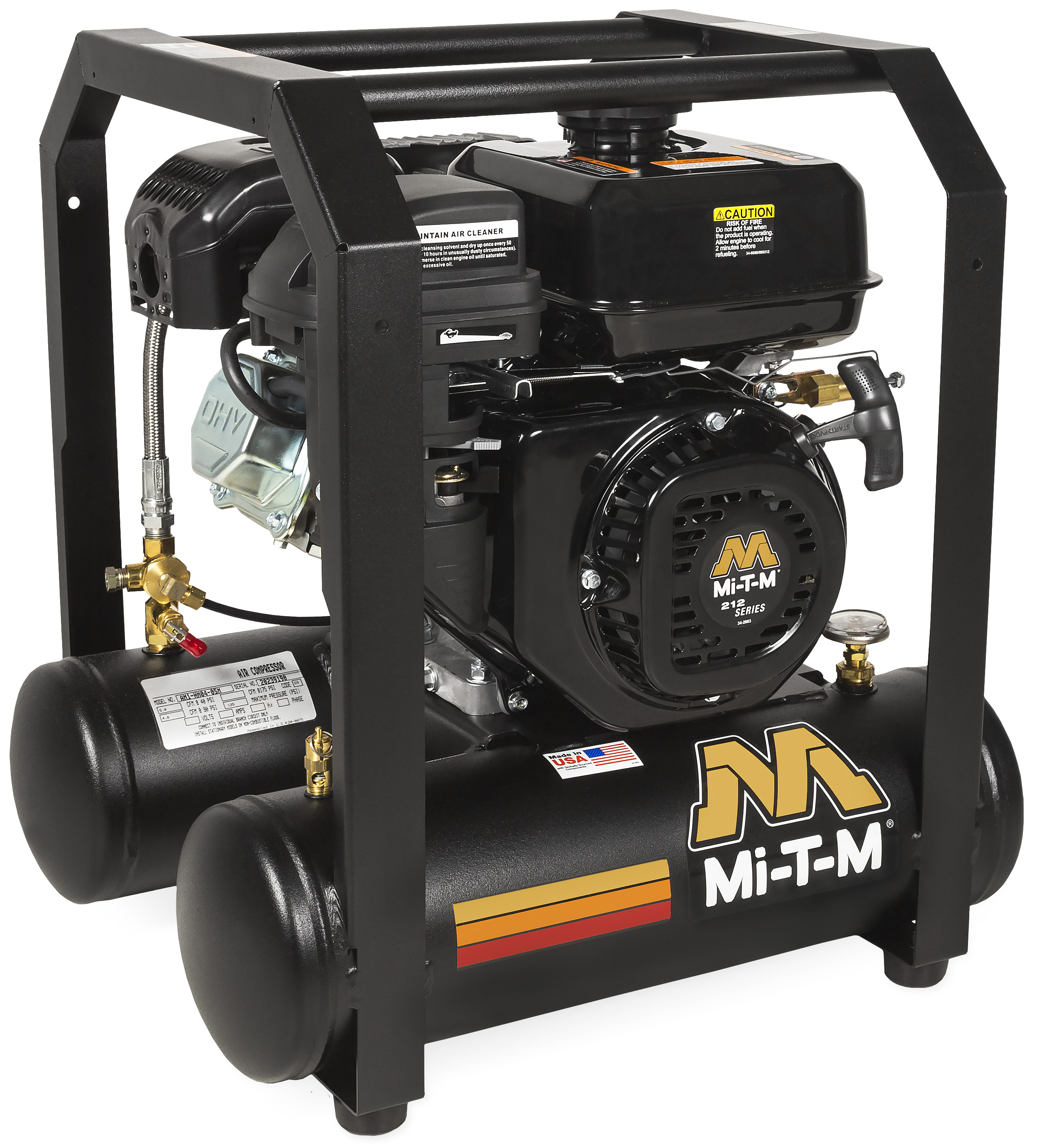Mi-T-M 5 Gal Industrial Single Stage Gasoline Air Compressor