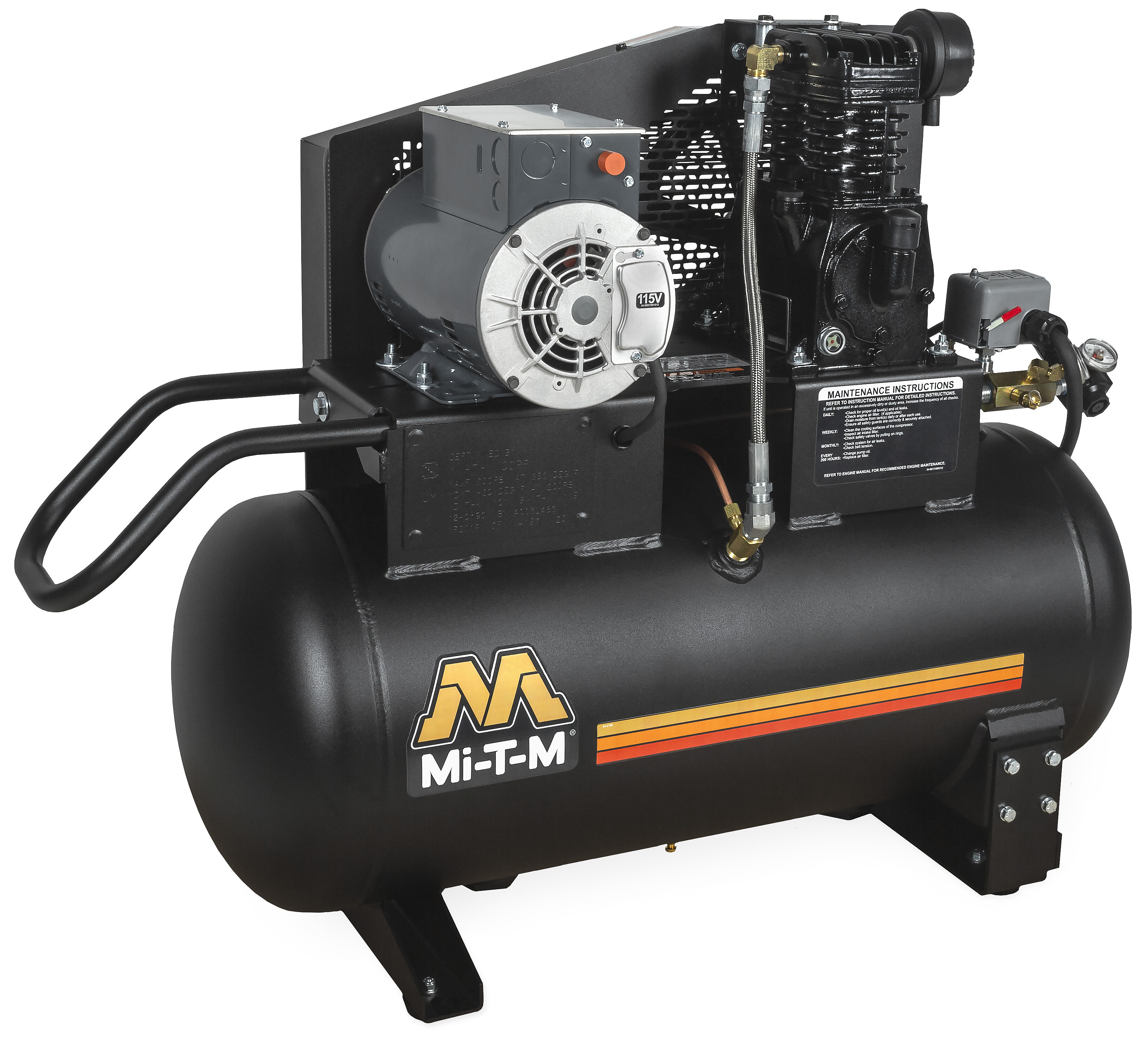 Mi-T-M 20 Gal Industrial Single Stage Electric Air Compressor