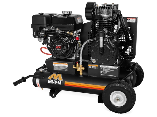 Mi-T-M 8 Gal Industrial Two Stage Gasoline Air Compressor