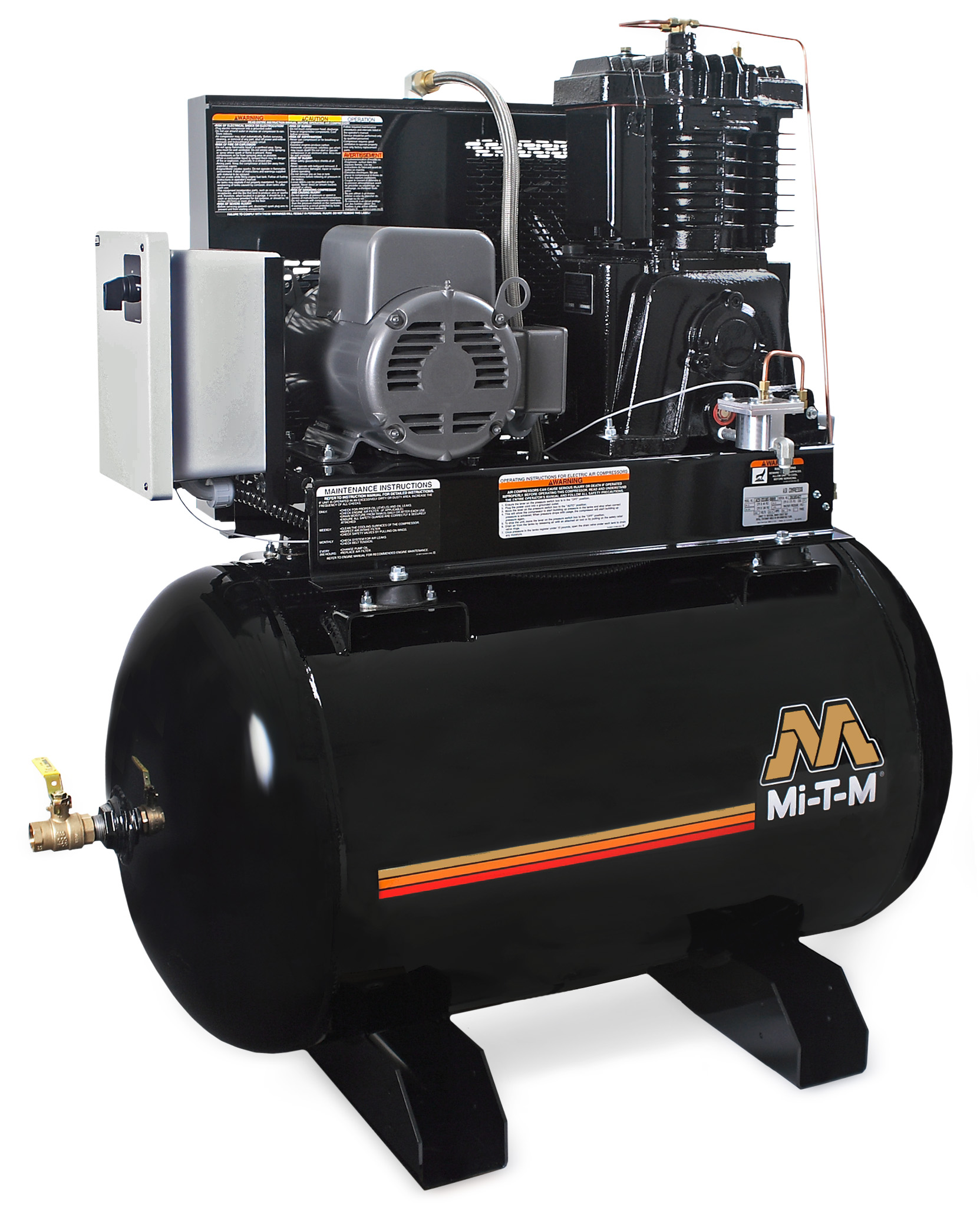 Mi-T-M, ACS-Series 5 & 7.5 HP Industrial Two-Stage Simplex Piston Air Compressor