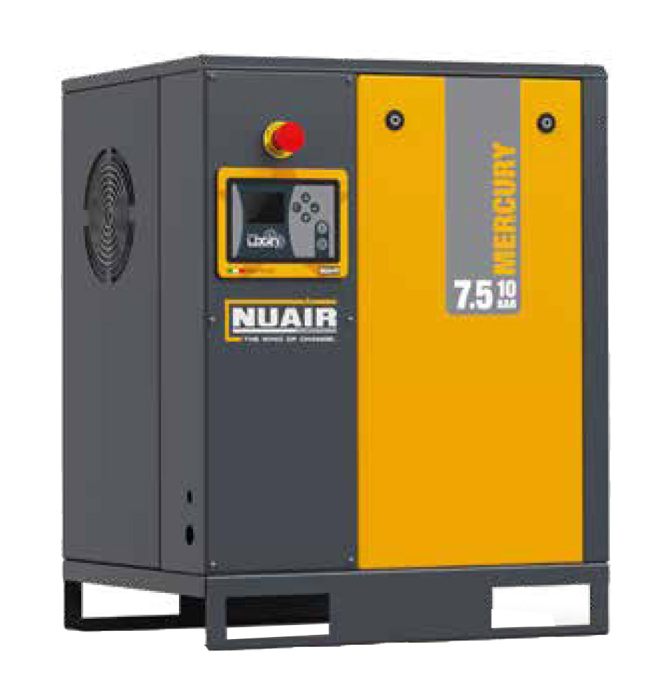 NUAIR Mercury 7.5 HP Rotary Screw Air Compressor