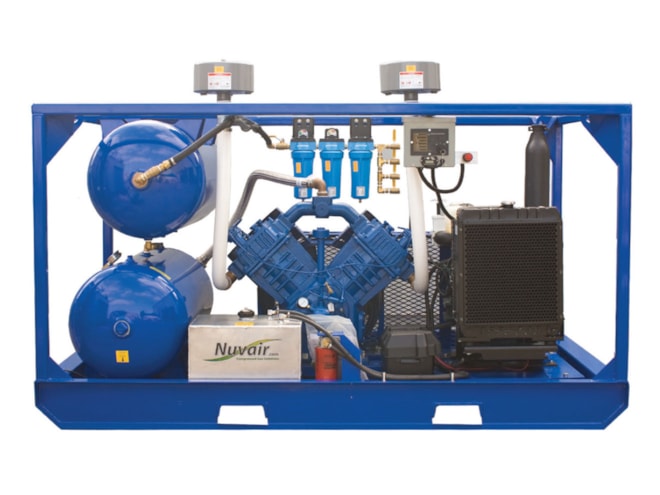 Nuvair Q-5120 Diesel Driven Two Stage Piston Air Compressor