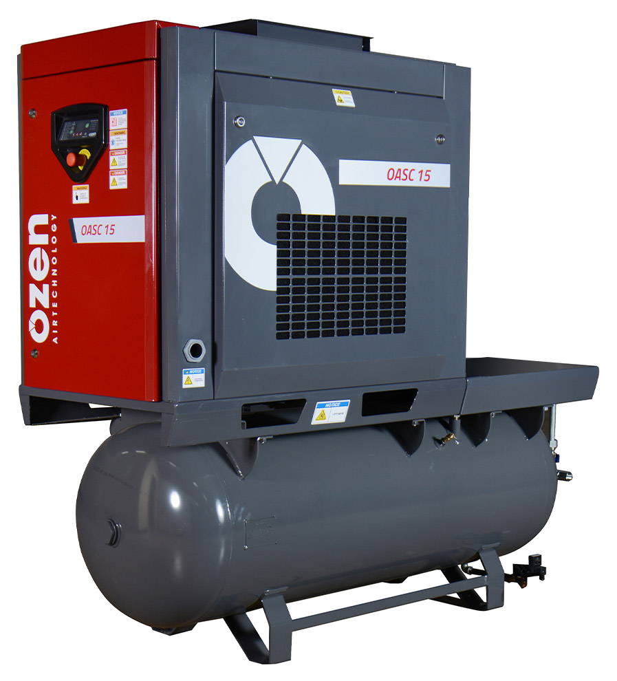 OZEN OASC Belt Drive 20 HP Rotary Screw Air Compressor, 240 Gallon