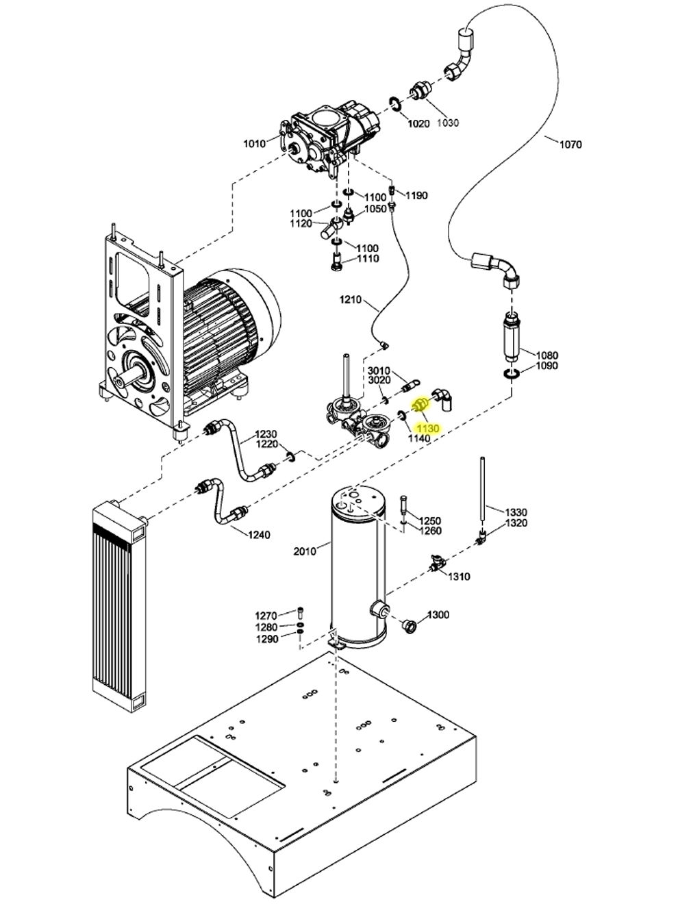 Quincy Compressor 0571003576 Nipple Pipe Fitting