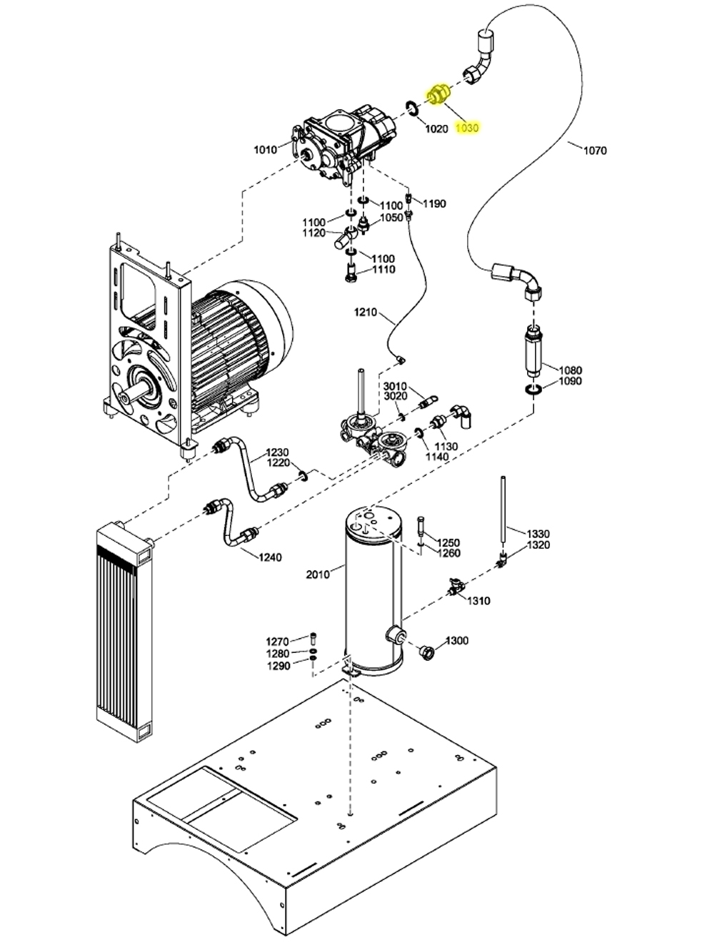 Quincy Compressor 0571003577 Nipple Pipe Fitting