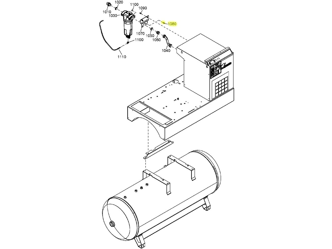 Quincy Compressor 0147132203 Screw