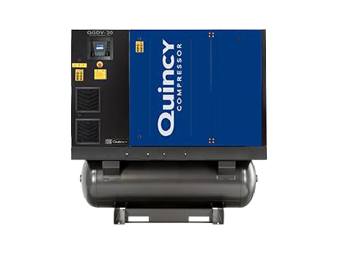 Quincy Compressor QGDV-25-TMD, 25 HP Rotary Screw Air Compressor, 120 Gallon, With Dryer