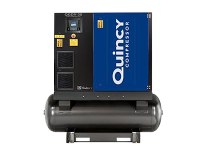 Quincy Compressor QGDV-20-TM, 20 HP Rotary Screw Air Compressor, 120 Gallon