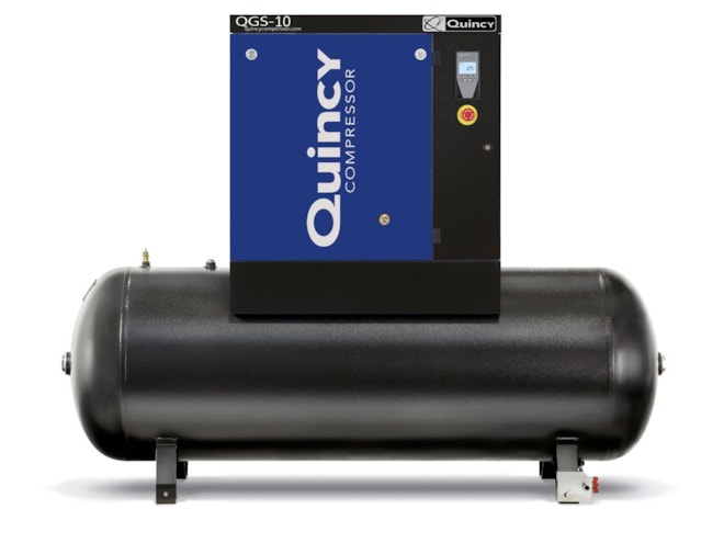 Quincy Compressor QGS 10 TM-3, 10 HP Rotary Screw Air Compressor, 120 Gallon