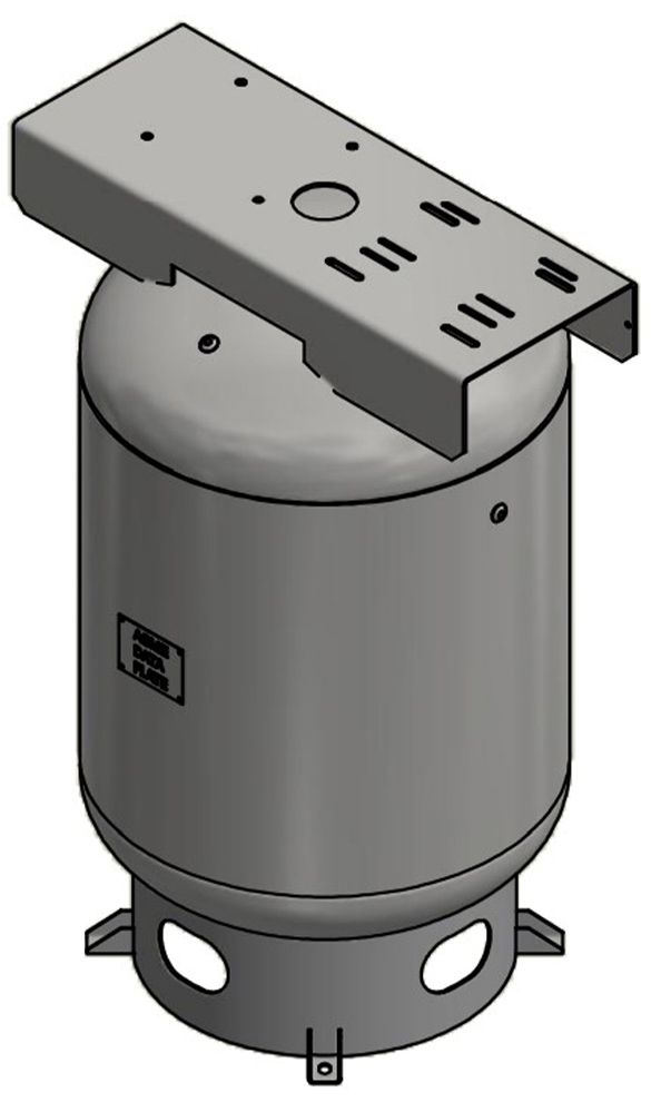 Steel Fab 120 Gallon Vertical Air Tank