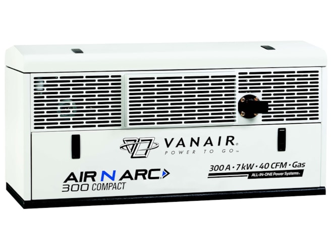 Vanair Air N Arc 300 Compact Gas Rotary Screw Compressor with Generator/Welder