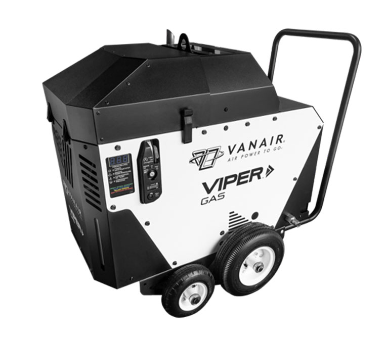 Vanair Viper G80 Honda Gas Powered Portable Rotary Screw Air Compressor