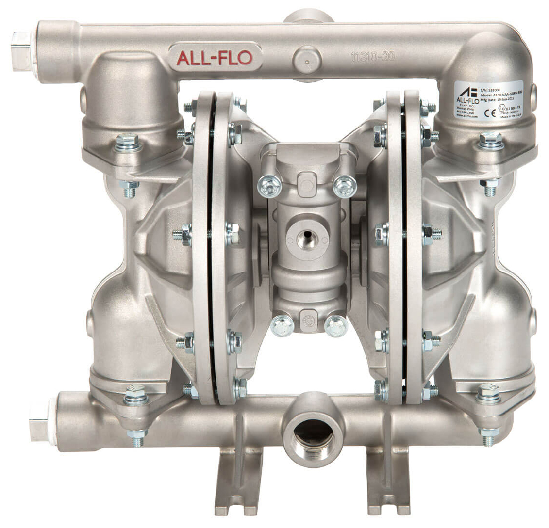 All-Flo A100 Metal Air-Operated Double-Diaphragm Pump
