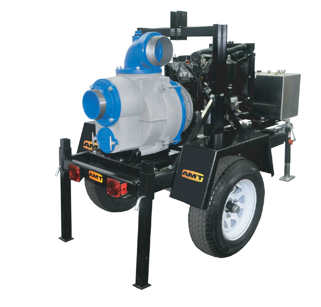 AMT 558 Series 6in Self-Priming Engine Driven Trash Pump
