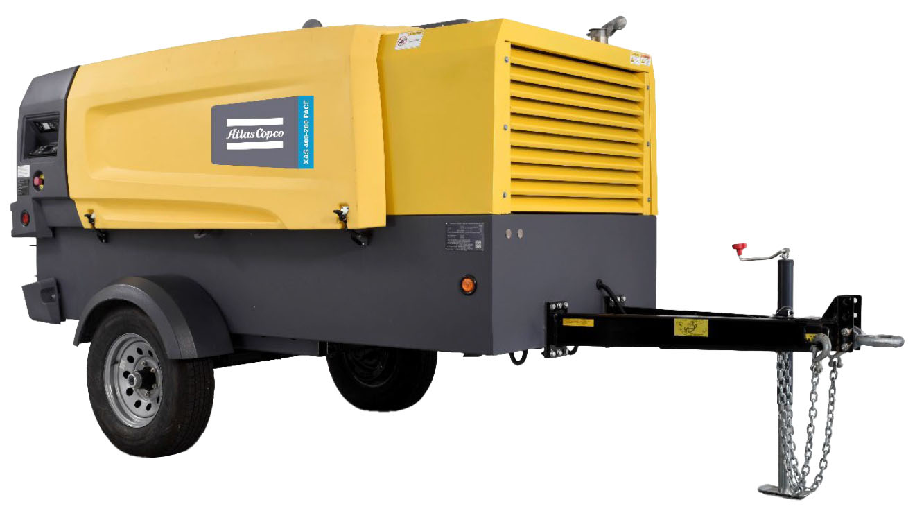 Atlas Copco X-AIR 375-150 Portable Rotary Screw Air Compressor
