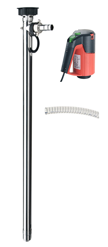 Flux Pumps F424PP Polypropylene 47-inch Pump Tube with FEM4070 Electric Motor and Hose