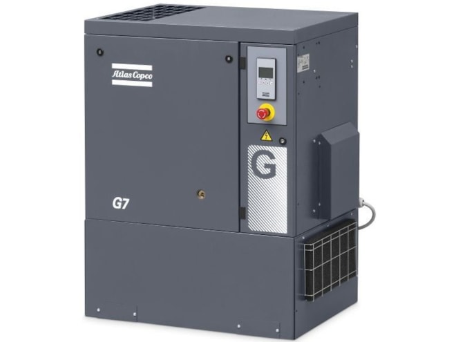 Atlas Copco G7L-125 FF Oil-Injected 10 HP Rotary Screw Air Compressor, With Dryer