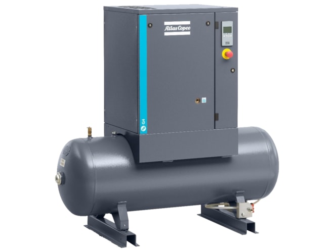 Atlas Copco G15-25 AP Oil-Injected 20 HP Rotary Screw Air Compressor, 120 Gallon