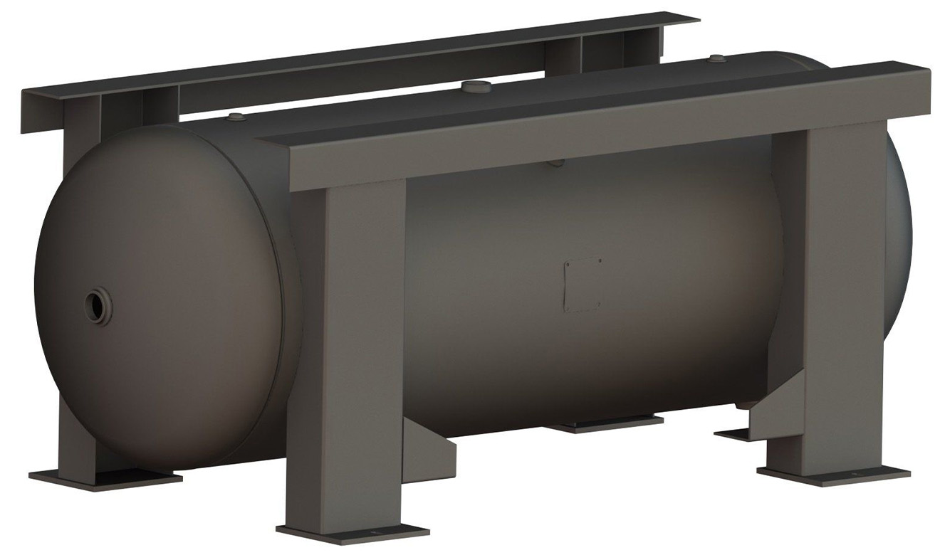 Manchester Tank 240 Gallon Horizontal Air Tank