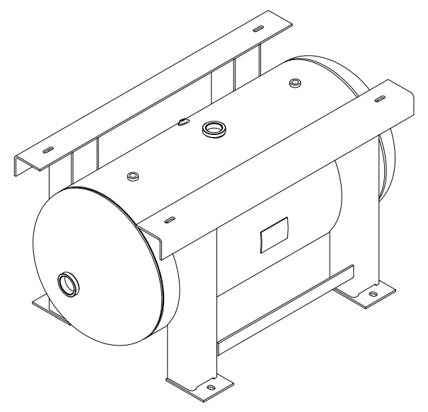 Morganton 30 Gal, 200 PSI, 16x38 Horizontal Tank w/ Grasshopper Legs