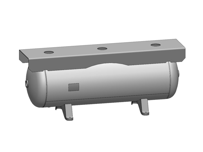 Morganton 80 Gallon, 200 PSI, 20 x 63 Horizontal Tank w/ Feet and Top Plate