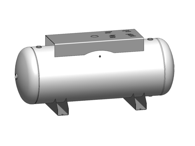 Morganton 240 Gallon, 300 PSI, 30 x 84 Horizontal Tank w/ Saddle & Top Plate