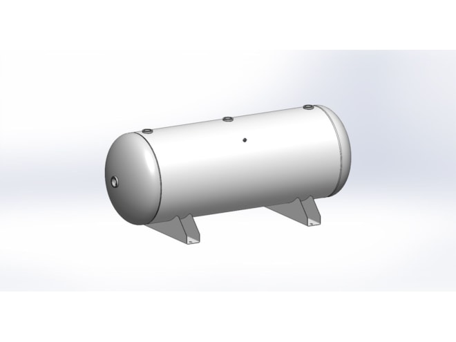 Morganton 120 Gallon, 200 PSI, 24 x 67 Horizontal Tank w/ Saddle Legs