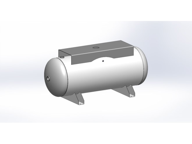 Morganton 120 Gallon, 200 PSI, 24 x 67 Horizontal Tank w/ Saddle & Top Plate