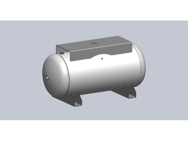 Morganton 200 Gallon, 200 PSI, 30 x 72 Horizontal Tank w/ Saddle & Top Plate