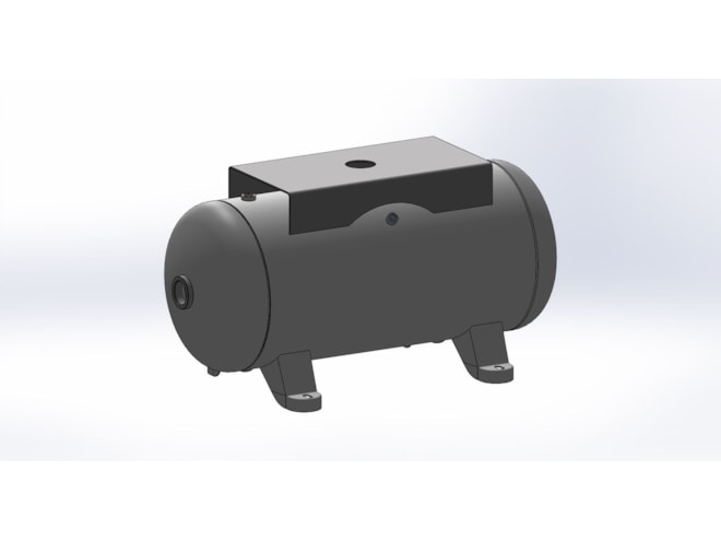 Morganton 20 Gallon, 200 PSI, 14 x 33 Horizontal Tank w/ Feet & Top Plate